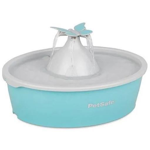 PetSafe - Fontaine à Eau Papillon pour chat et chien Drinkwell, 4 Différents Flux, Double Filtration