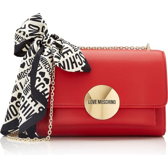 Love Moschino Jc4365pp0fkg0500, Sac a bandouliere Femme, Rouge, Taille Unique