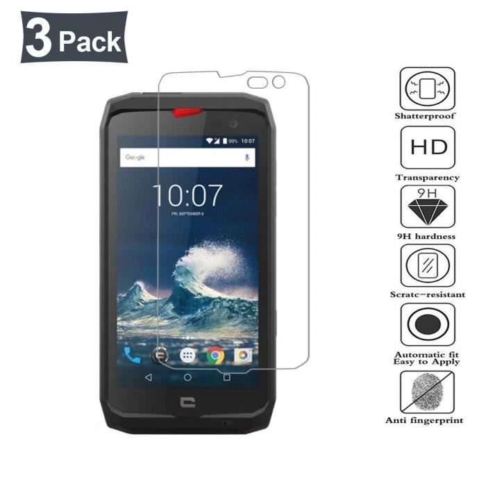 3 Pack Crosscall Action X3 Film Protection D Ecran En Verre Trempe Cristal Film Protection Verre Cdiscount Telephonie