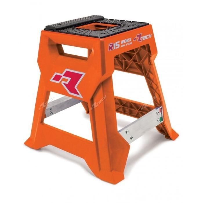 Tabouret - RTECH - Orange - Plastique injecté - Hauteur 43 cm - Charge max 150 kg
