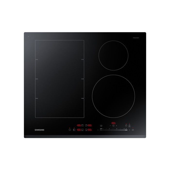 Samsung NZ64K7757BK Intégré Plaque avec zone à induction Verre céramique 145 cm