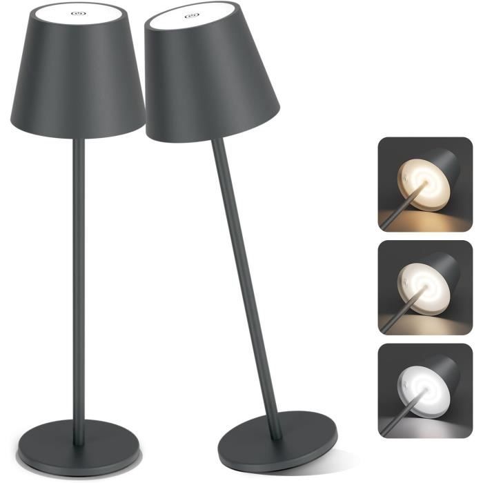 Lampe De Table Sans Fil,Lampe De Table À Piles Led, 6000Mah,Lampe De