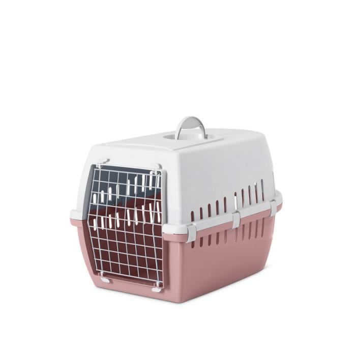 Comparer les prix de Panier De Transport Chien Et Chat Trotter 3 Gris Clair Et Cachemire Rose – Savic