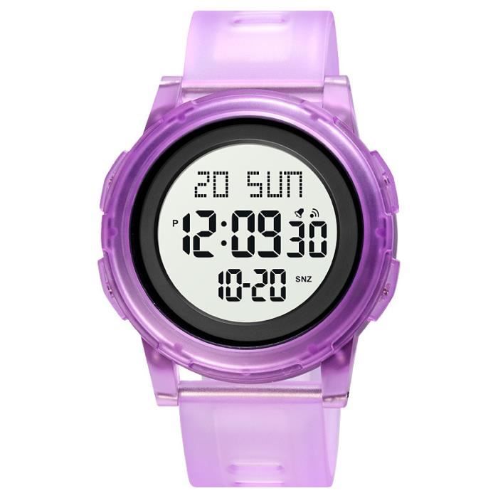 Montre Enfant Digitale & Aiguilles – Réveil Facile, Bracelet Ajustable, Cadeau Fille Garçon 4-12 Ans