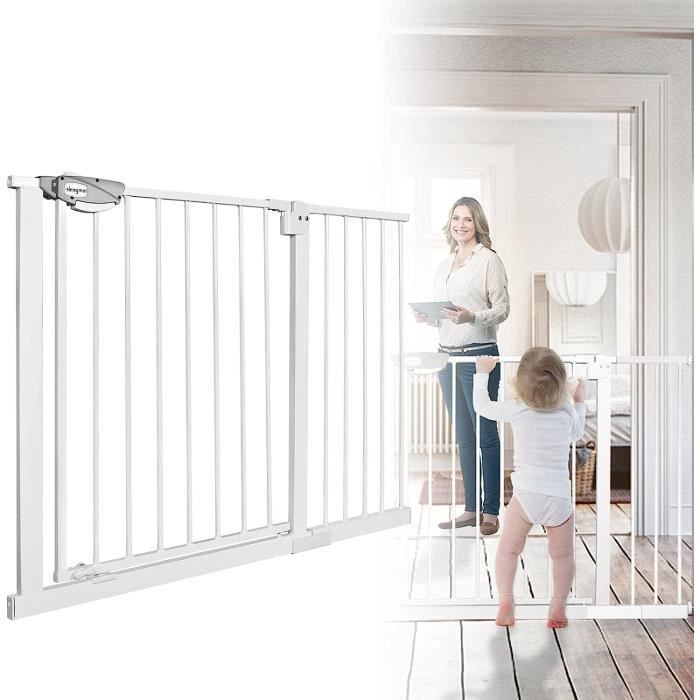 LARS360 Barrière de protection pour bébé, escalier, fermeture automatique  des grilles d'escalier, grille de porte + étagère d'ex55 - Cdiscount