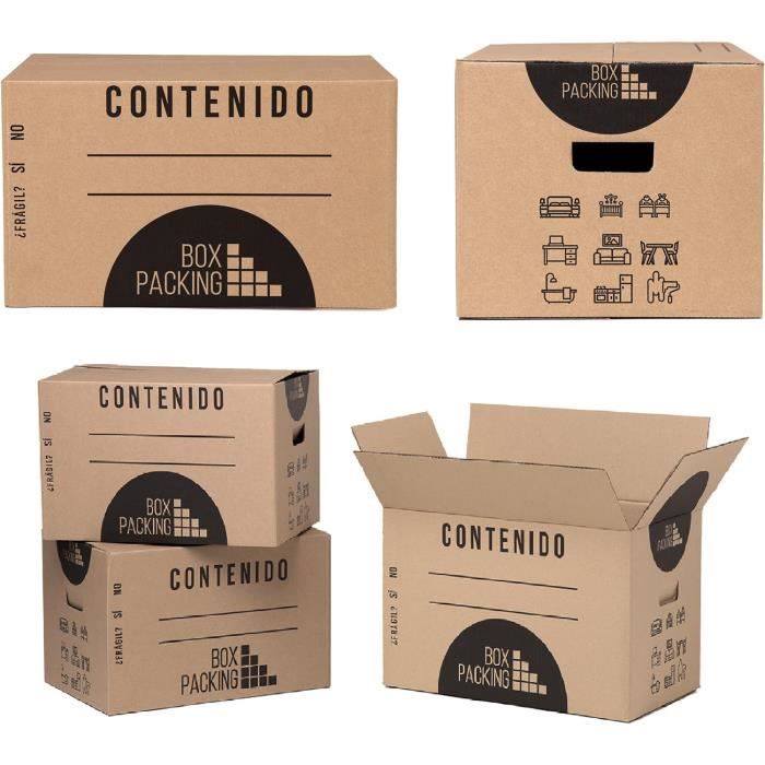 Carton De Déménagement 62 Litres - Marque Hansepack24, Neuf