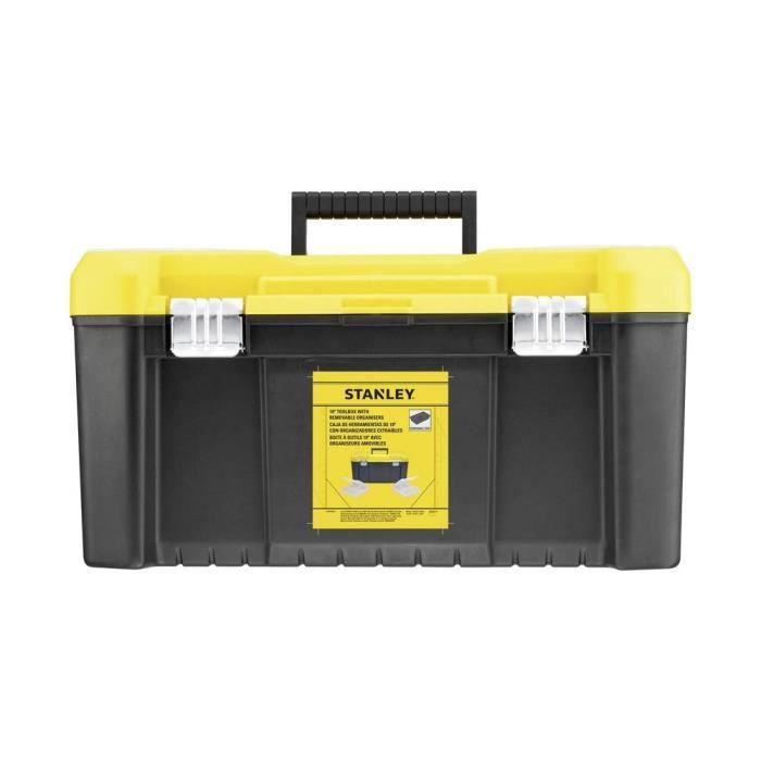 Boîte à outils STANLEY STST75787 1 Plastique résistant 2 compartiments Système de fermeture métallique