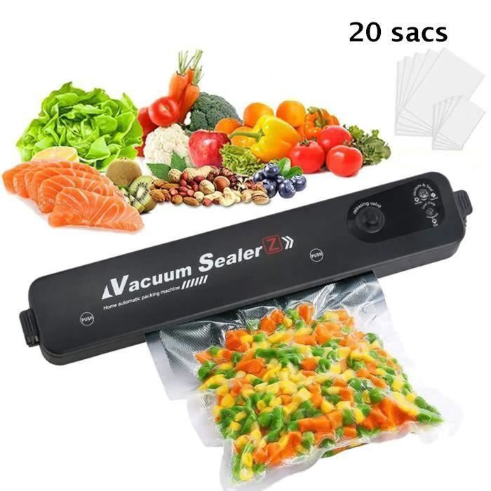 Machine Sous Vide avec 20 Sacs,Appareil de scellage sous vide