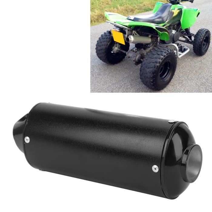 NAK-Silencieux d'échappement de moto Silencieux de silencieux de tuyau d'échappement de 32mm/1.3in noir pour moto 90cc 110cc