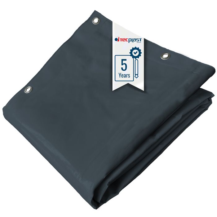 Bâche De Protection 3x3m TECPLAST - Etanche, Anti-UV, Garantie 5 Ans | Blanc Crème
