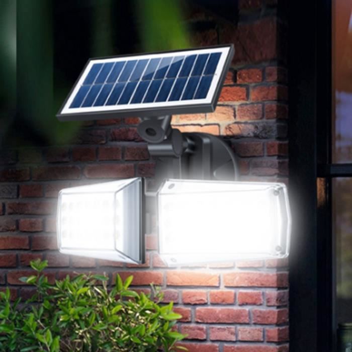 ginder Van storm Taille Applique exterieure 80 LED 100W lampe solaire detecteur mouvement super  brillant - Cdiscount Maison