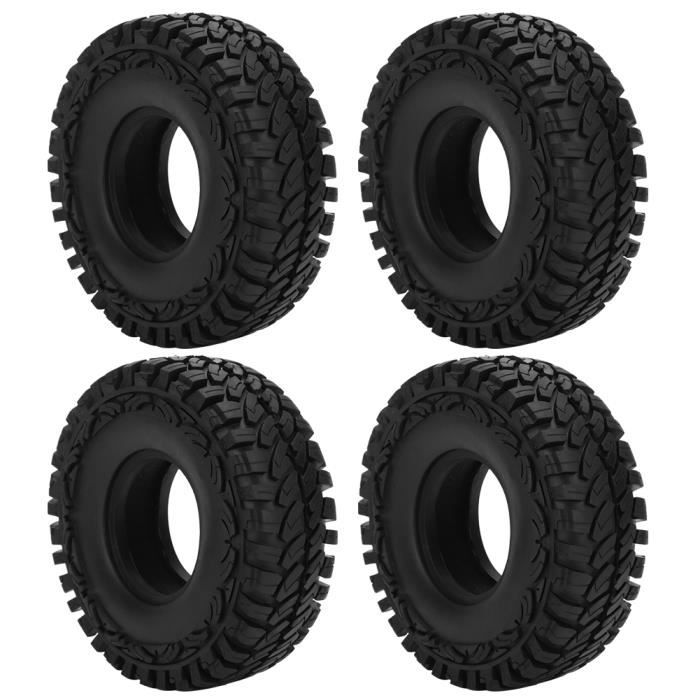 4 Pneus En Caoutchouc Pour Camion Tracteur 1/14 RC – 85x21 Mm – Antidérapant – Simulation Réaliste