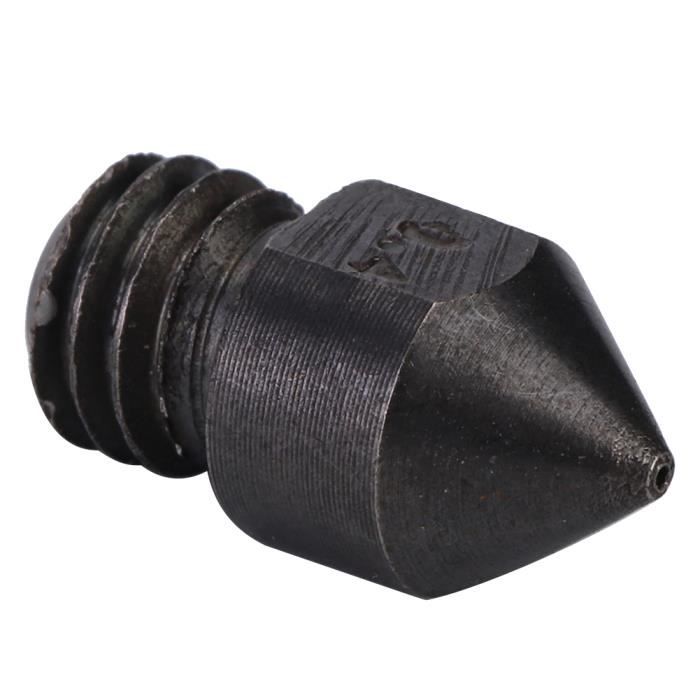 SIMAX3D Lot De 5 Buses E3D V6 0.4mm, Buse D'extrudeuse En Acier Trempé Résistante Aux Hautes Tempé,compatibles Avec Imprimante 3D Prusa I3 Anycubic I3 Mega