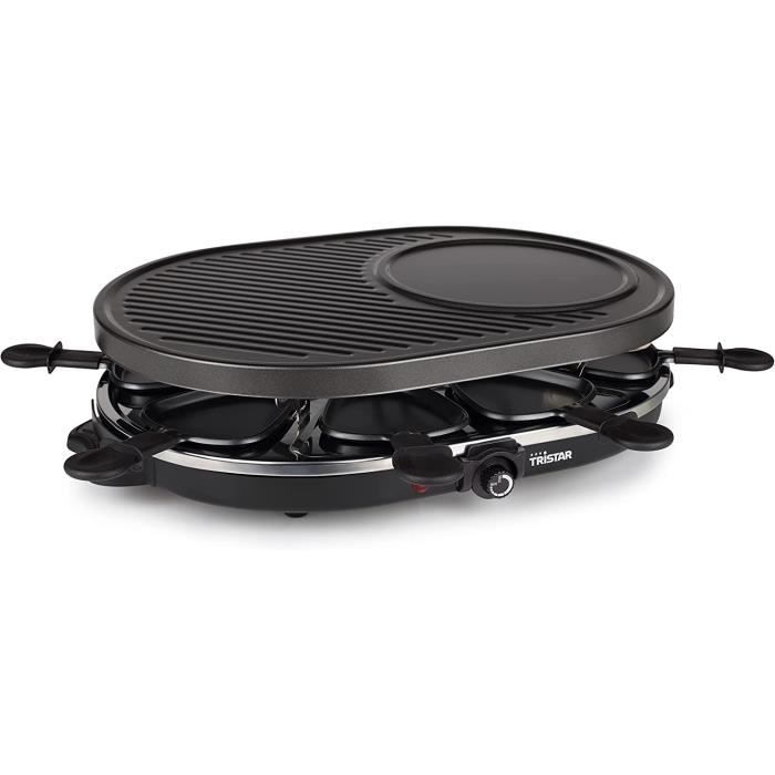 Tristar RA-2996 Raclette Pour 8 personnes Avec zone pour les crepes
