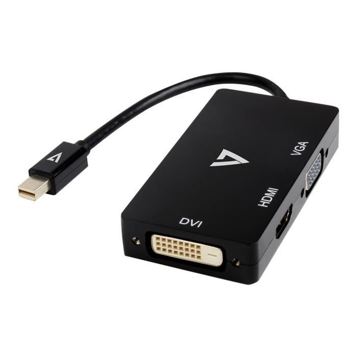 V7 Adaptateur video DVI/HDMI/Mini DisplayPort/VGA - 10 cm