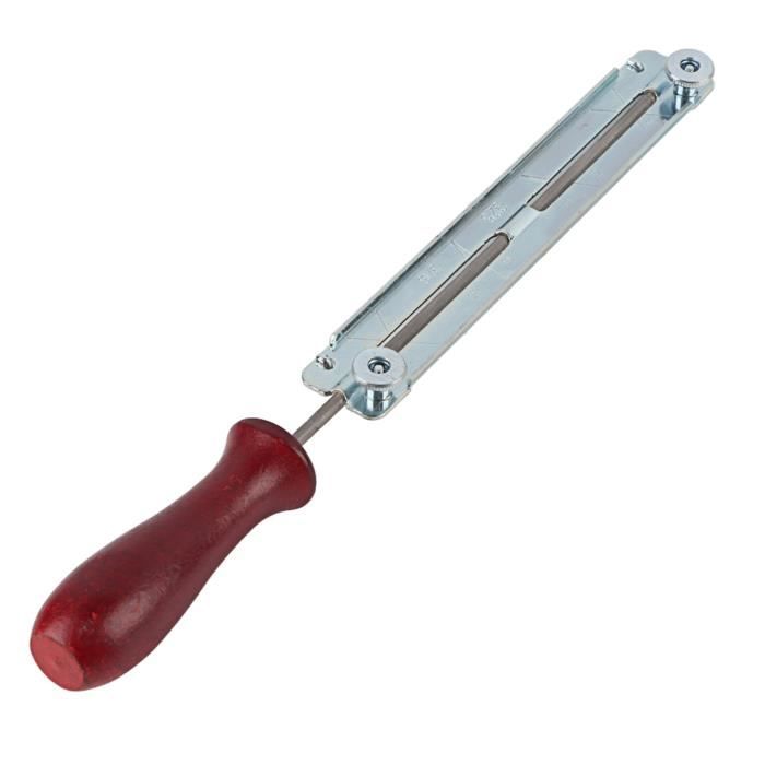 Lime Diamant Tronçonneuse 4,8 Mm (3/16") - 80 Grains, Manche Plastique - Pour Affûtage Chaîne De Scie, Polissage Métal