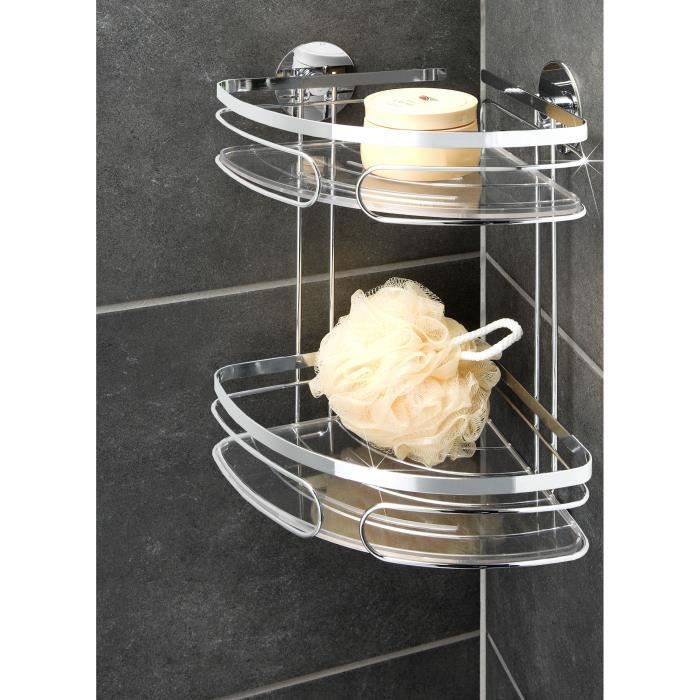 Étagère Rangement Salle de Bain,Etagere Angle Douche Sans Percage