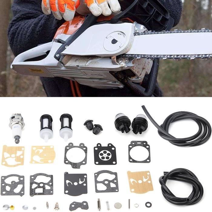 Combort Vergaser-Reparaturset Für STIHL FS36, FS40, FS44 Rasentrimmer – Inkl. Kraftstofffilter, Zündkerzen & Schläuche