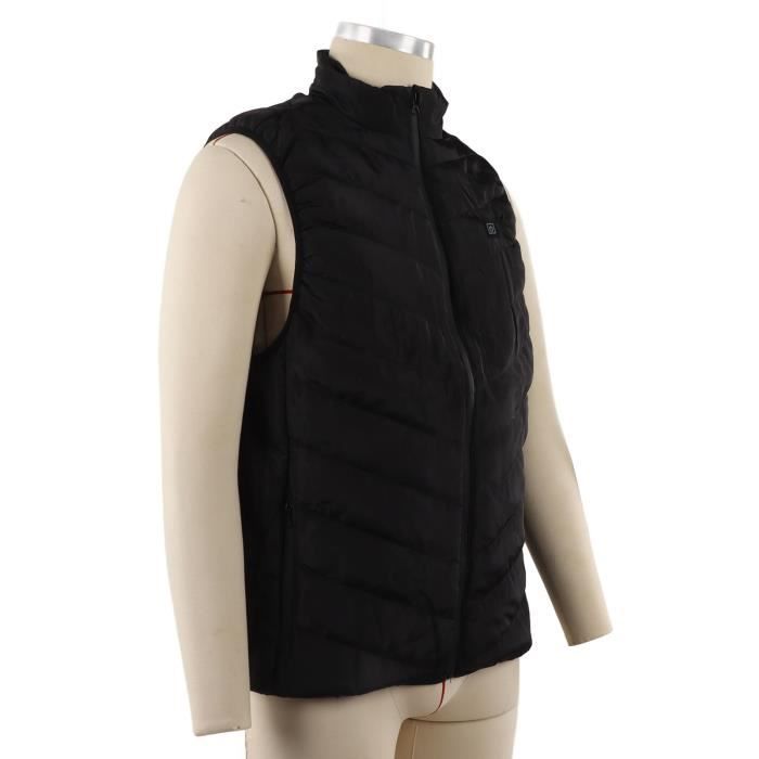 Gilet chauffant unisexe, veste thermique à 5 zones, veste chauffante d Gilet chauffant unisexe, veste thermique à 5 zones, veste chauffante d
