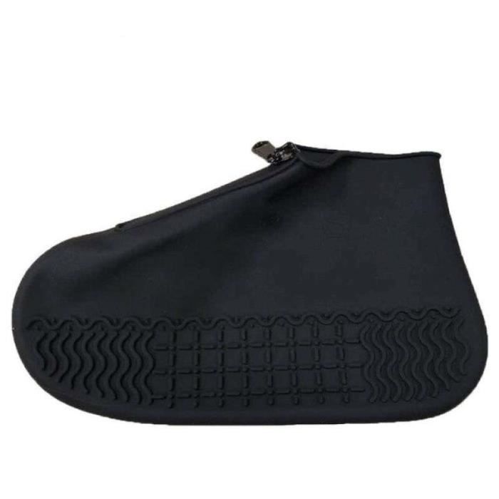 Flex Boot Guard – Couvre-chaussures En Caoutchouc Silicone Réutilisable, Taille SM 7-9, Noir