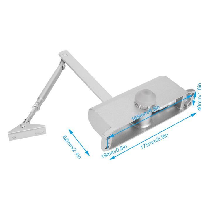 Qualité supérieure Porte Fermer Single Spring Source Réglable Surface