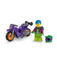 LEGO® 60296 City Stuntz La Moto De Cascade Roue Arrière À Rétrofriction Avec Minifigure Cascadeur, Jouet Pour Enfants Dès 5 Ans-1