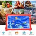 Tablette Enfants 8 Pouces,Octa Core,2GB RAM 32GB ROM,5G WiFi,HD 1280 * 800 IPS Screen,Contrôle Parental,Google certifié (Red)-1
