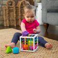 Jouet pour bébé - TOMY - Cube à formes élastiques et sensorielles - Mixte - Dès 10 mois-1