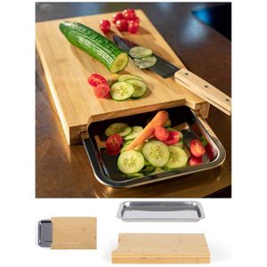 Grande Planche à Découper En Chêne - Avec Fente à Jus - Fabriquée Aux USA