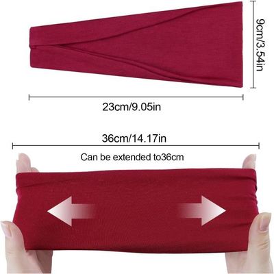 Bandanas Pour Cheveux KUKUPOW Lot De 4 - Polyester/Élasthanne - Yoga, Sport, Déco - 4 Couleurs Assorties