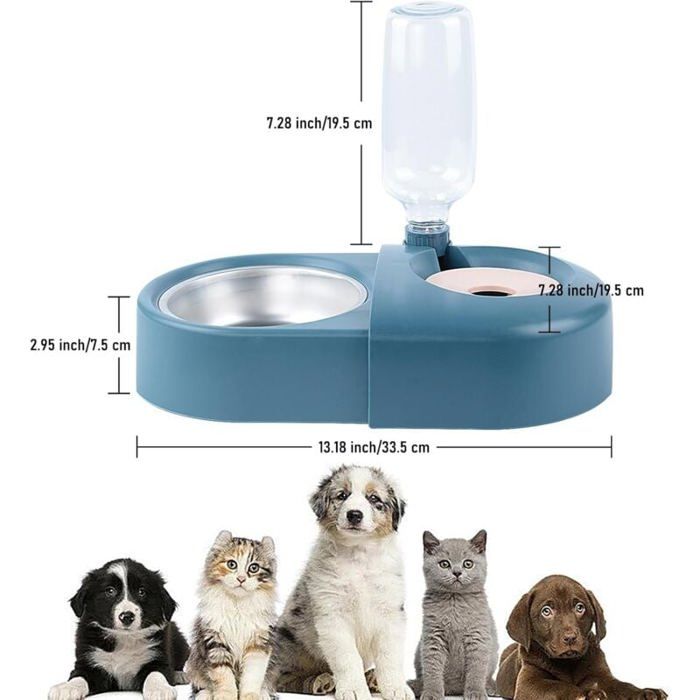 Gamelle Chat, Chien, Bouteille Eau Automatique, Gamelle Inclinée pour — free download