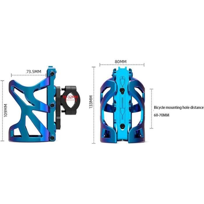 Porte-bouteille de vélo isolé réglable pour guidon avec poche filet pour ranger le téléphone et les accessoires pendant le cyclisme et l'exercice en plein air Porte-bouteille de vélo isolé réglable pour guidon avec poche filet pour ranger le téléphone et les accessoires pendant le cyclisme et l'exercice en plein air