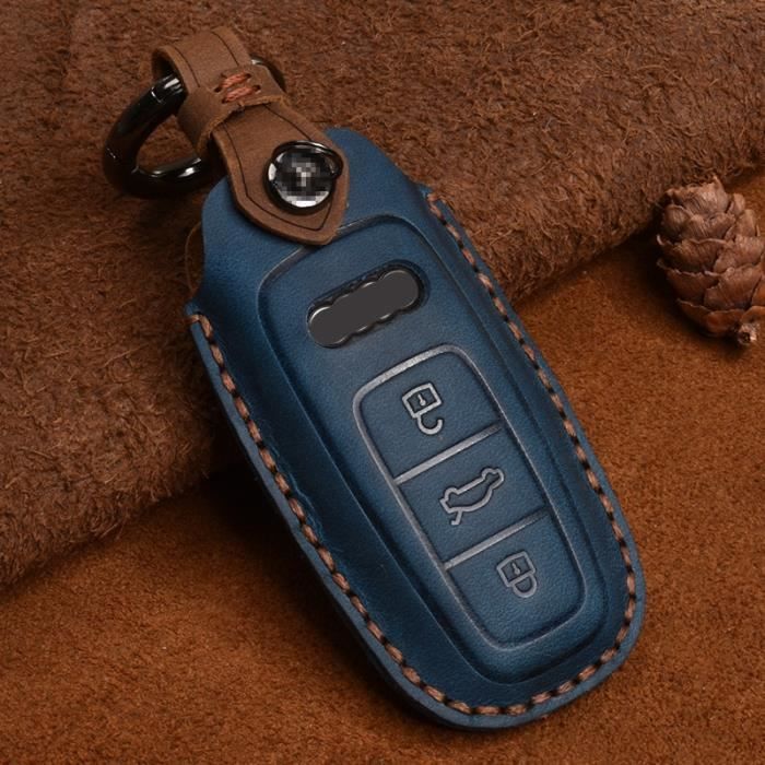Étui à clés de voiture en cuir véritable Logo de voiture porte clés porte  clés protection du support p With Audi Coffee Color - Cdiscount Bagagerie -  Maroquinerie