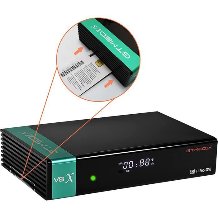 V8X FTA Récepteur satellite numérique Wifi Satellite Terrestre décodeur TV  Box-Illuminer votre vie-lighttheligh