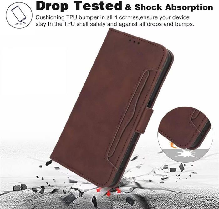 Coque Portefeuille Cuir Pour TCL 10 Pro - Étui Flip Noir - Marque SDTEK - Neuf Sous Blister