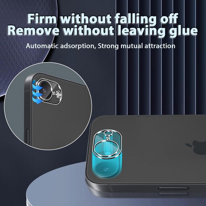 Protections Caméra IPhone 16e - Lot De 2 Verre Trempé 9H - Compatible Flash/nuit - Anti-rayures - Installation Facile - 2