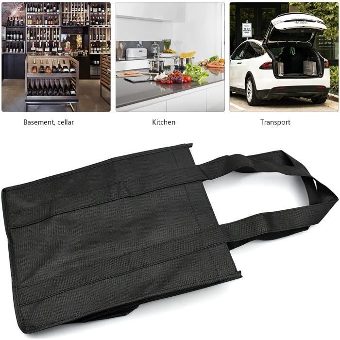 Sac à Bière Pour Homme Avec 2 Décapsuleurs - Feutre Noir, Motif Anniversaire - Cadeau 50 Ans, Fête - 13