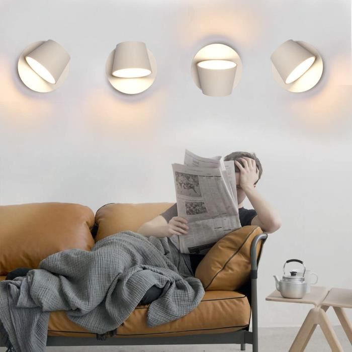 Applique murale tête de lit bandeau LED minimaliste orientable