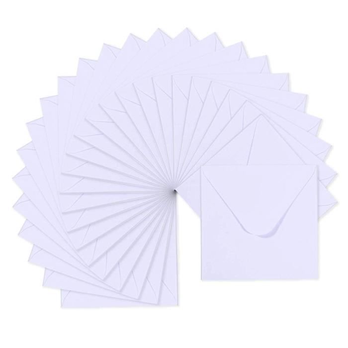 YOKIVE Lot De 50 Mini Enveloppes, Fermoir En Forme De Cœur
