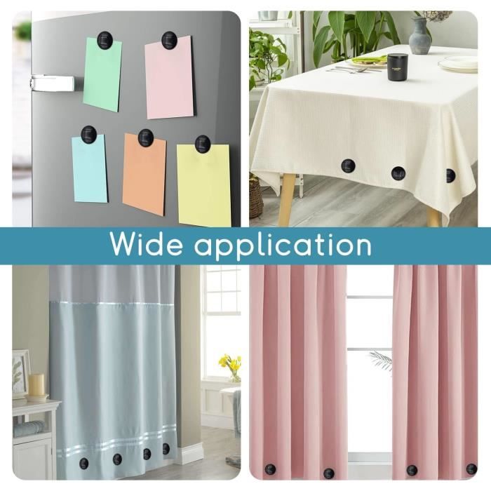 10 Poids Magnétiques Pour Rideau - Anti-vol, Adapté Douche, Nappe Ou Bâche Extérieure