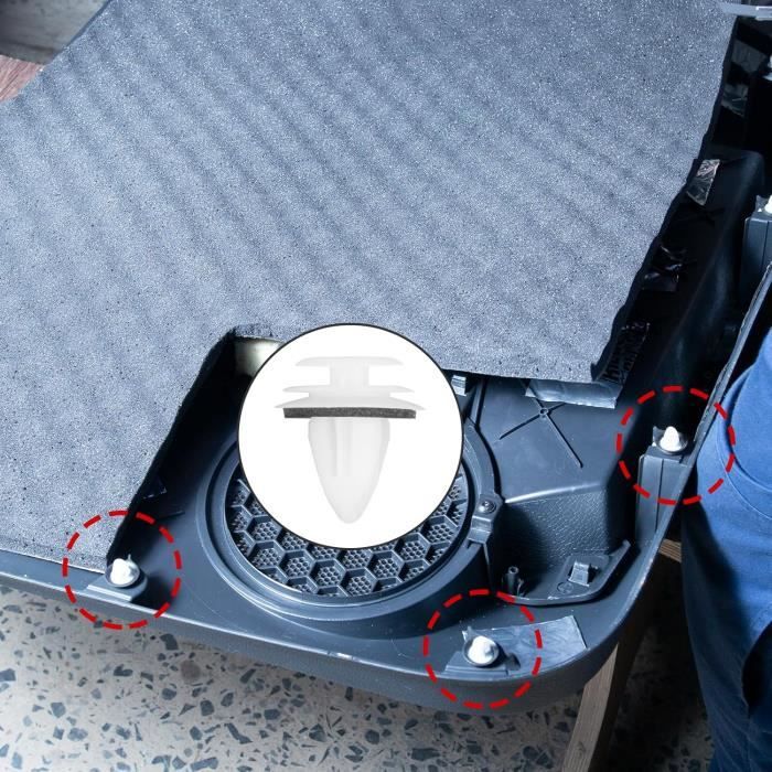 50 Clips De Fixation Pour Voiture - Plastique, Pour Panneaux De Porte Et Pare-chocs