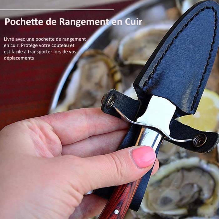 Couteau à Huîtres Professionnels- BYONDSELF Couteaux à écailler les huîtres,  Lame Acier Inoxydable, Adaptés aux amateurs d'huîtres - Cdiscount Maison