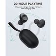 AUKEY Écouteurs Bluetooth 5 sans Fil avec Étui de Chargement Portable, Stéréo Oreillette IPX5 Étanche, Mousse à mémoire, Contrôle-3