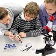100 - 1200X Zoom Biologique Microscope Jouet Science de Biologie d'Enfant Jeux Scientifiques Éducatif Débutant Instruments Cadeau-3