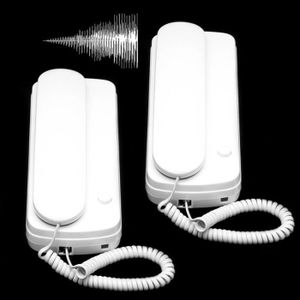 Interphone De Systeme D Interphone Sonnette Bureau A La Maison Filaire Non Visuel 69 Prix Pas Cher Cdiscount