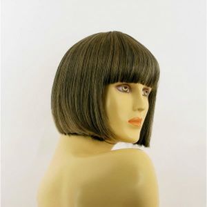 Perruque Femme Courte Carré Brun Méché Doré Brenda - Neuf Avec étiquettes