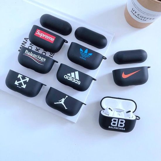 Coque Airpods Pro Supreme Noir Rouge Protection Coque En Silicone Anti Choc Compatible Android Apple Iphone Airpods Pro Cdiscount Telephonie