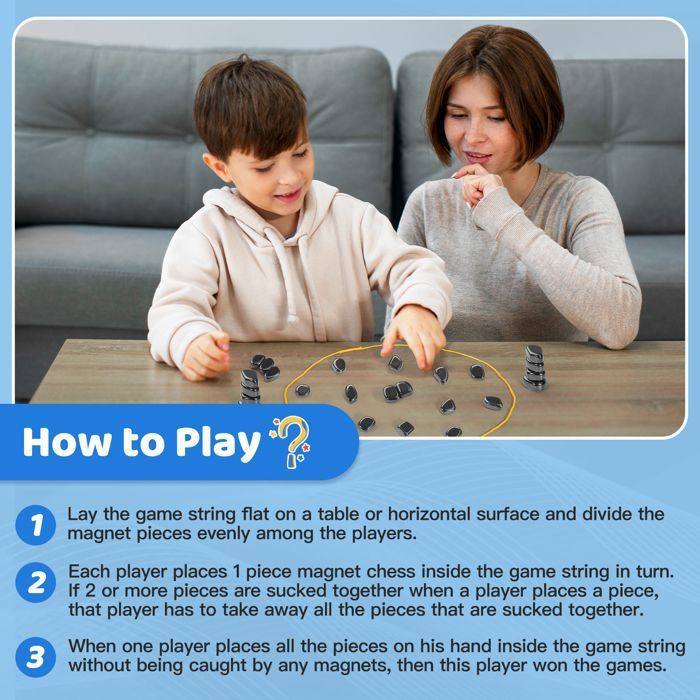 Jeu D'echec Jeu D'Échecs Magnétique Portable - 20 Pièces Avec Plateau Eponge Et Sac De Transport Jeu Voyage Familial