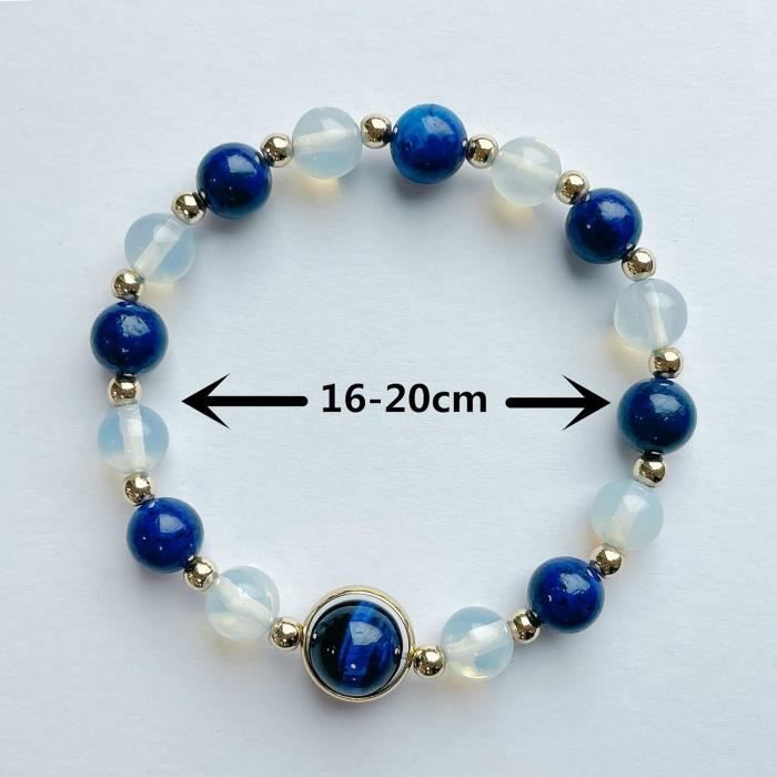 Bracelet enfant Cristal de roche en pierre naturelle perle 6 mm décor