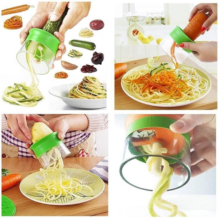 2 Coupe-légumes En Spirale En Inox | Pour Pommes De Terre, Carottes, Concombres – Idéal Décoration
